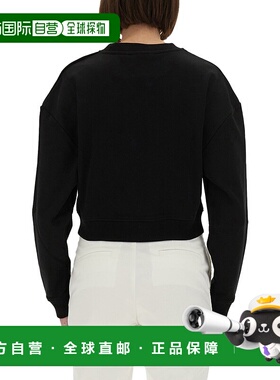 BALMAIN 女士卫衣 EF1JQ002BB02EAB SS2025 黑色 长袖卫衣