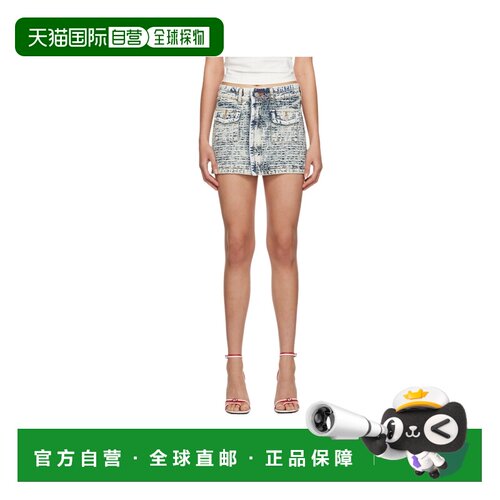 1h可退 DIESEL 女士半身裙 A056390EMAA01GREYPRINT SS2023包臀裙