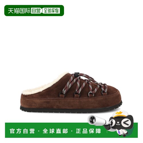PRADA 女士凉鞋 1R553OJFTF0003 AW2026 棕色 圆头穆勒鞋