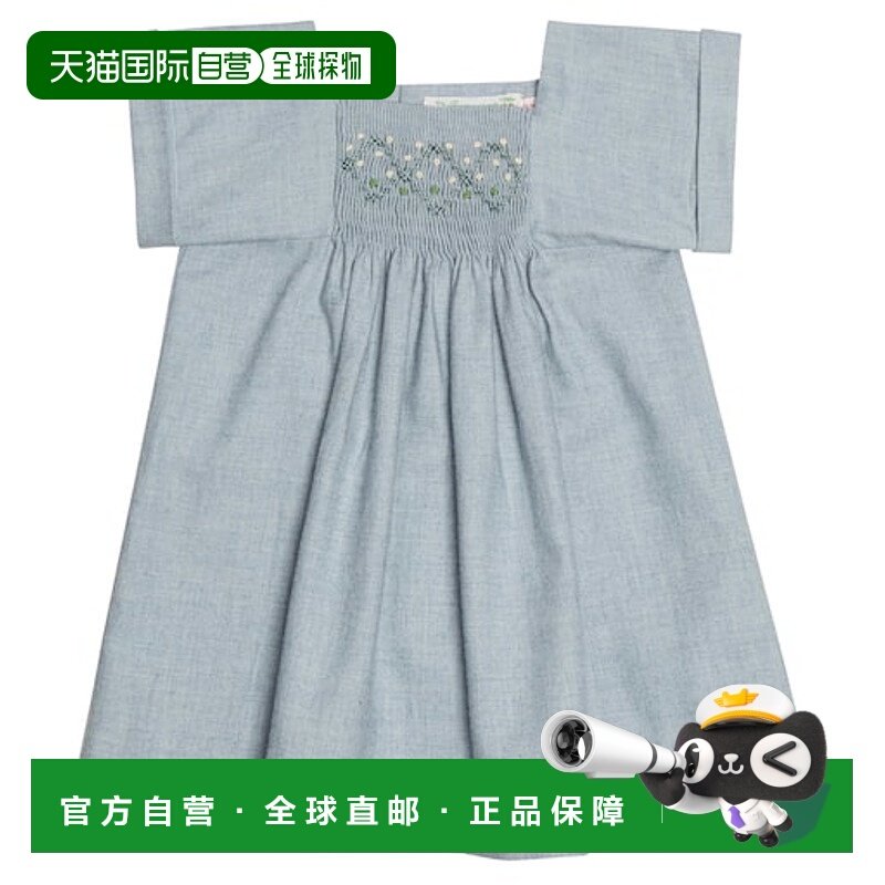 1h可退 潮奢 Bonpoint 婴儿 Pais 棉质斜纹布羊毛连衣裙童装