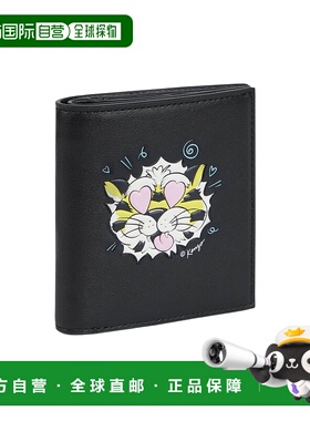 KENZO 女士卡包 FG55PM603L2199 SS2026 黑色 KENZO 迷你折叠皮夹