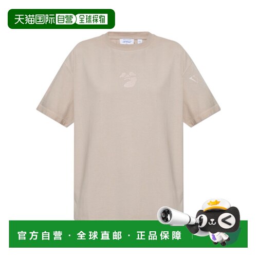 OFF-WHITE 女士T恤 2FA00489TW245 AW2026 卡其色 短袖T恤