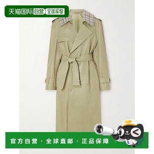 1h可退 潮奢 Burberry 巴宝莉 女士 系腰带皮革风衣 8088838