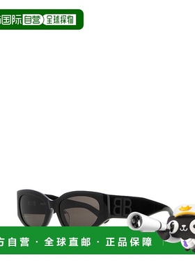 BALENCIAGA 女士眼镜 773502T00396020 CO 黑色 几何框太阳镜