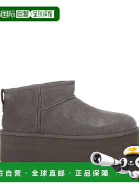 UGG 女士靴子 1135092CHRC SS2025 深棕色 'Classic Ultra Mini P