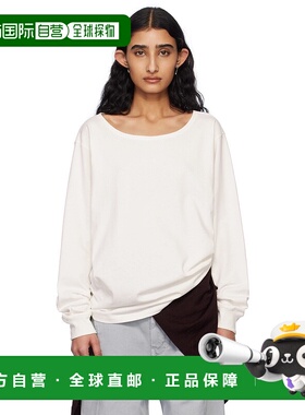 1h可退 潮奢 Lemaire 女士 灰白色 Wide Neck T 恤 TO1349LJ1010