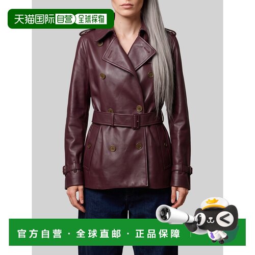 BURBERRY 女士风衣 8133502A2172 AW2026 酒红色 【付后1h可退】