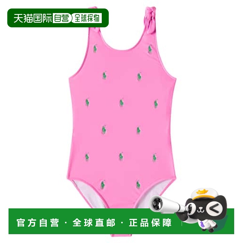 1h可退 潮奢 Polo Ralph Lauren Polo 拉夫 劳伦 女童 荷叶边泳衣