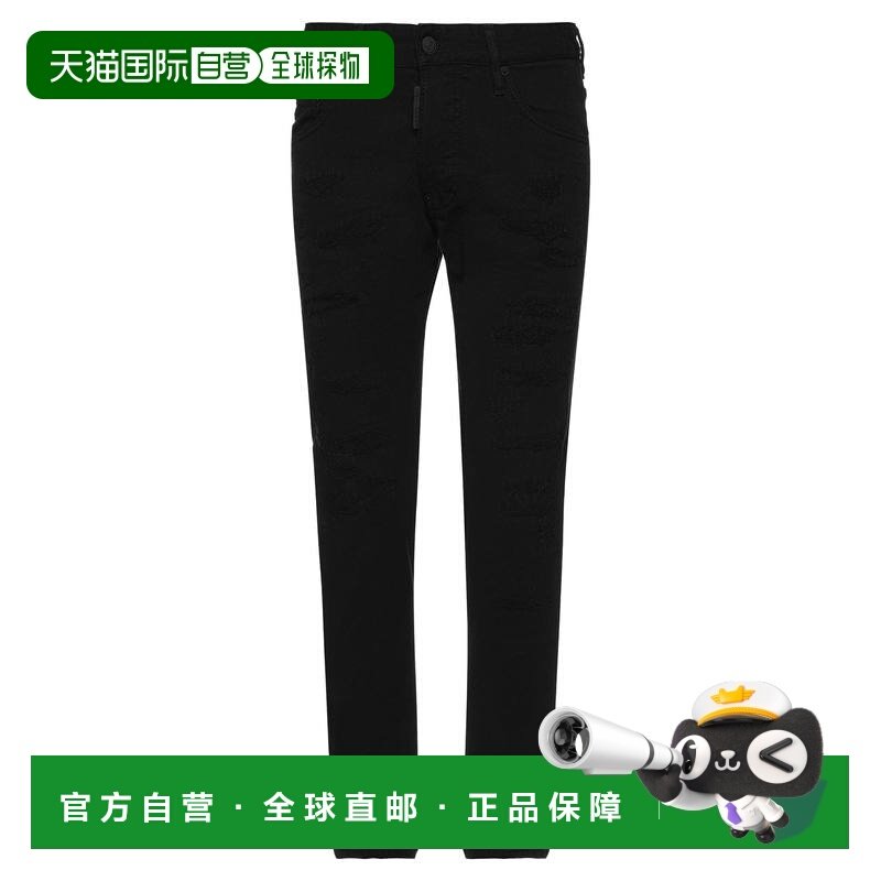 1h可退 潮奢 Dsquared2 二次方 男士 牛仔长裤 black黑色 舒适时,男装,牛仔裤,淘宝优惠券,粉丝福利购,淘宝优惠卷