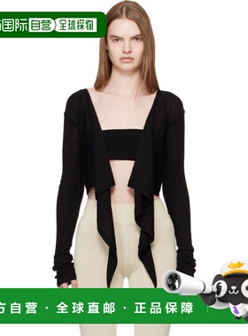 1h可退 潮奢 rick owens 瑞克 欧文斯 女士 黑色 Temple Crop Wra