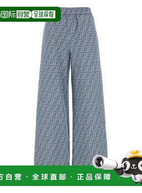 FENDI 女士休闲裤 FLP869ASMFF1SAT SS2025 蓝色
