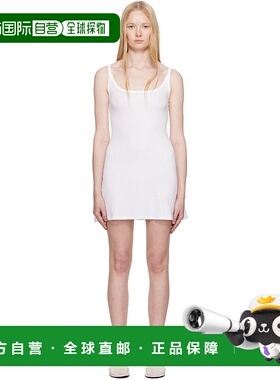 1h可退 潮奢 SKIMS 女士 白色 Drop Needle Pointelle 吊带裙 DSD
