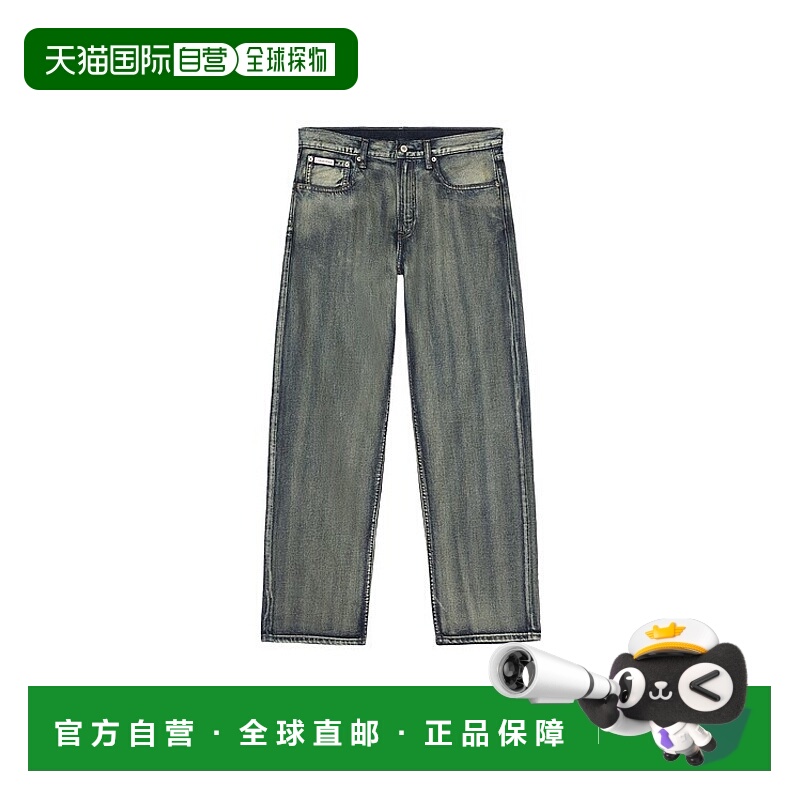 1h可退 潮奢 Calvin Klein 卡尔文 克莱恩 男士 90s 直筒牛仔裤 L