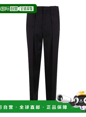 BALMAIN 男士休闲裤 EH1PQ305WC090PA SS2025 黑色 Gdp Pleated P