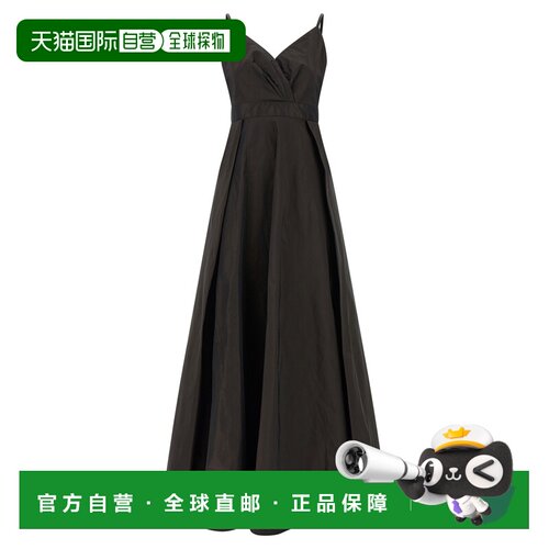 PINKO 女士连衣裙 107588A3GKL72 AW2026 棕色 Maxi dress with b