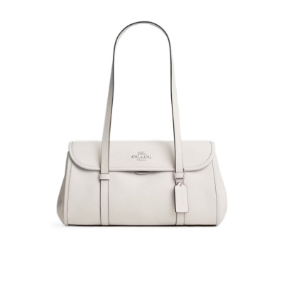 COACH 女士斜挎包 CDB04SVHA SS2024 白色 Bridget 翻盖单肩包