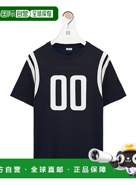 LOEWE 男士T恤 H526Y22XBD9602 AW2025 蓝色短袖