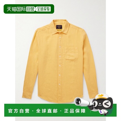 1h可退 潮奢 PORTUGUESE FLANNEL 男士 亚麻衬衫 LINENSHIRTYELLO