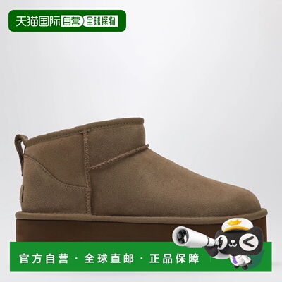 UGG 女士雪地靴 1135092SUELBNZ AW2026 棕色 Classic Ultra Mini
