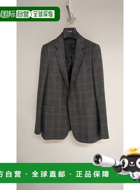 CELINE 女士夹克 2V119445V96NH SS2024 黑色 Checked Flannel Lo