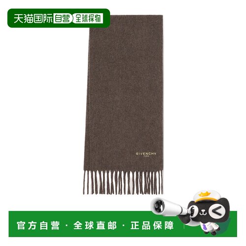 GIVENCHY 女士围巾 BG00K94ZMU235 AW2025 棕色 羊驼毛大围巾配饰