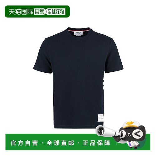 THOM BROWNE 男士T恤 MJS123A00050415 CO 蓝色 SHORT SLEEVE TEE