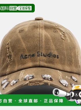 1h可退 潮奢 Acne Studios 艾克妮 女士 精饰棉帆布棒球帽 C40462