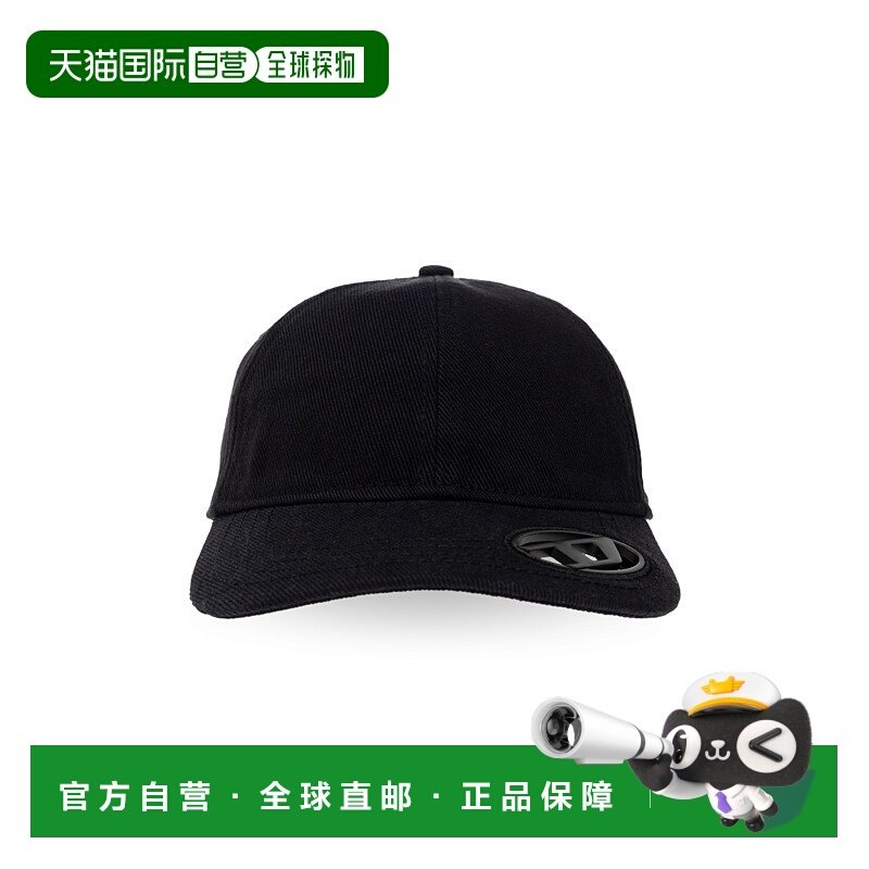 DIESEL 男士帽子 CPLAKA113570PFAA9XX CO 黑色 ‘C-PLAK’ baseb