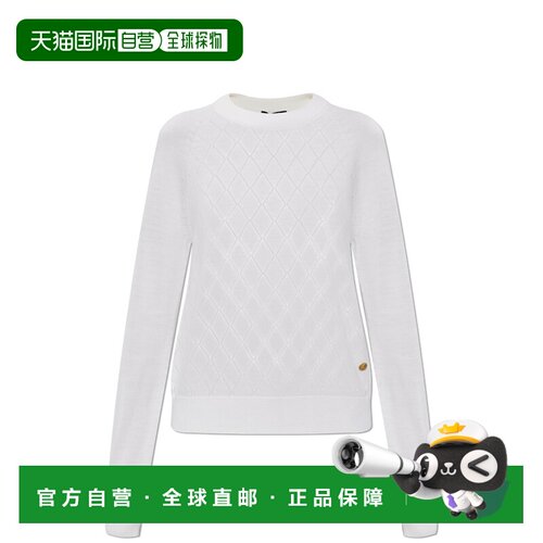 BALMAIN 女士针织衫 HF1KD031KJ990FA AW2026 白色 Crew neck swe