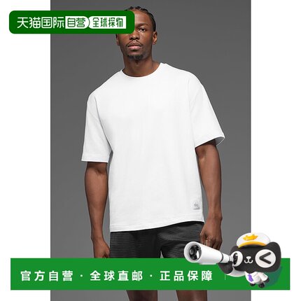 alo yoga Double Take 圆领套头纯色短袖网球T恤 男款