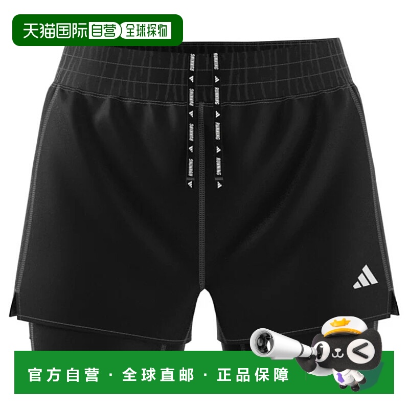 1h可退 ADIDAS 女士短裤 JM7644NERO CO 黑色 PANTALONCINO DONNA