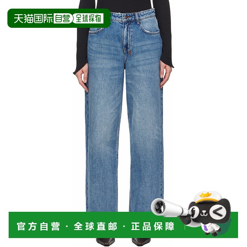 1h可退 潮奢 Ksubi 女士 蓝色 Empire 牛仔裤 WSP25DJ023直筒裤
