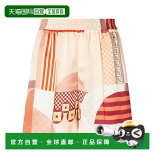 FENDI 女士短裤 FR6643AUQMF1SAW SS2025 花色 拼布印花短裤