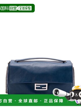 FENDI 女士单肩包 8BR828AS7AF1QD1 CO 蓝色斜挎包手提包