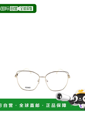 FENDI 女士眼镜 FE50084U030 SS2024 白色 蝴蝶平光镜