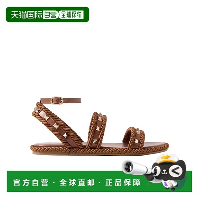 VALENTINO 女士凉鞋 WS0KW8BAEN58 SS2025 棕色 圆头平底凉鞋