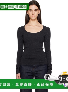 1h可退 潮奢 toteme 女士 灰色 Compact Knit 上装 254WRT0571YA0