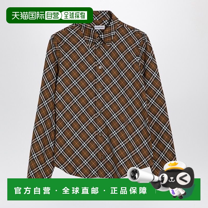 1h可退 BURBERRY 女士衬衫 8098251160893C1477 AW2024 棕色