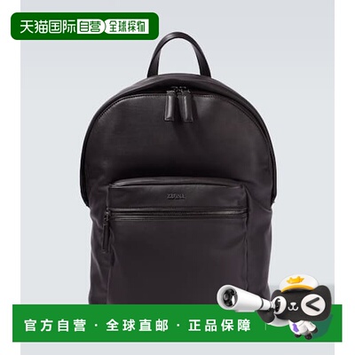 1h可退 潮奢 zegna 杰尼亚 男士 Secondskin Hoodie 皮革背包