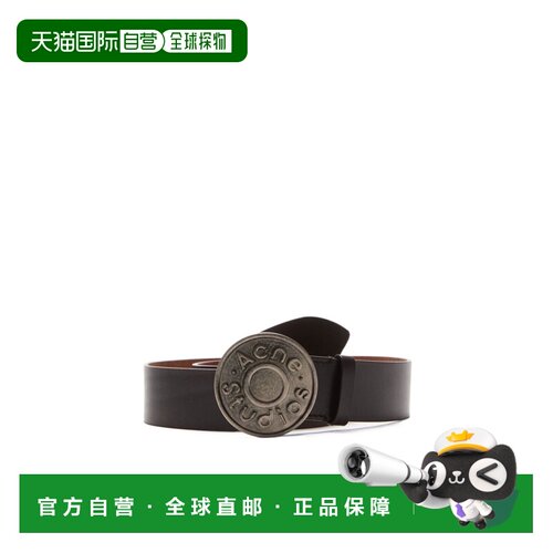 ACNE STUDIOS 男士腰带 CG0313CH2 SS2026 棕色 徽标腰带
