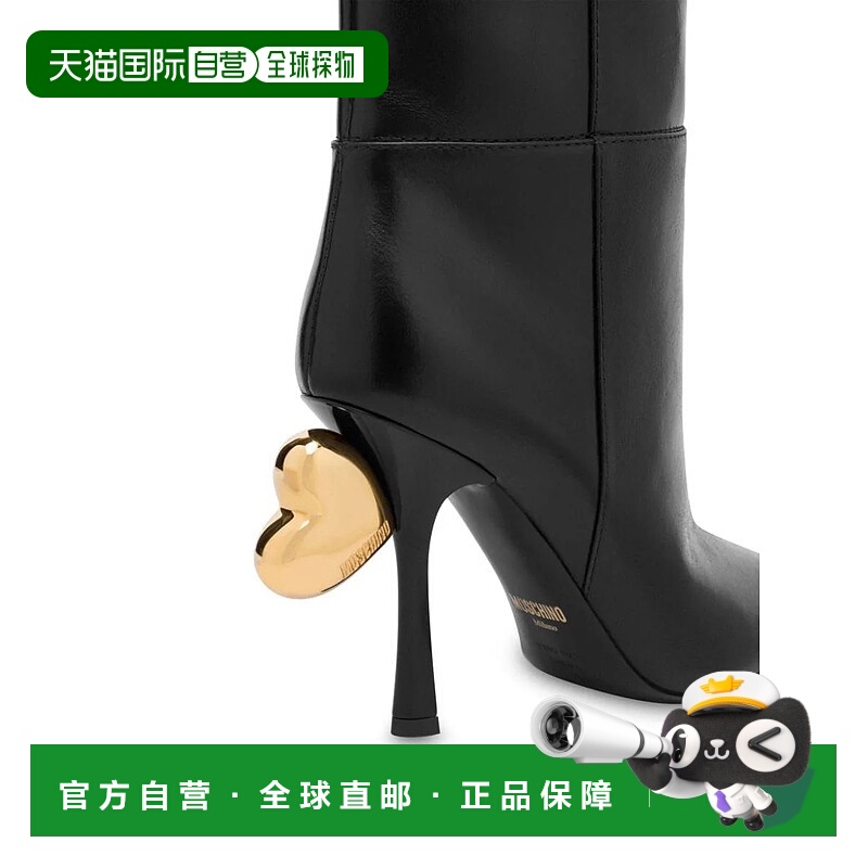 1h可退 MOSCHINO 女士高跟鞋 MA2601AC1LMD5000 AW2024 黑色牛皮