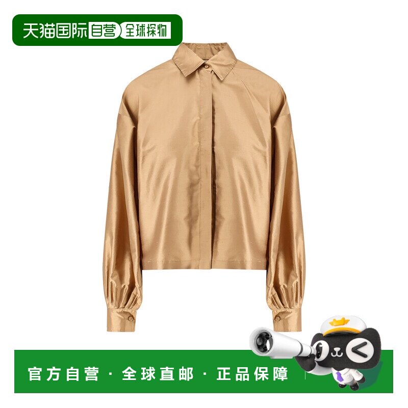 MAX MARA 女士衬衫 1111045206001 SS2025 驼色 长袖衬衫