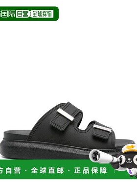 1h可退 潮奢 mcqueen 亚历山大 麦昆 男士 黑色 Hybrid 凉鞋 6635