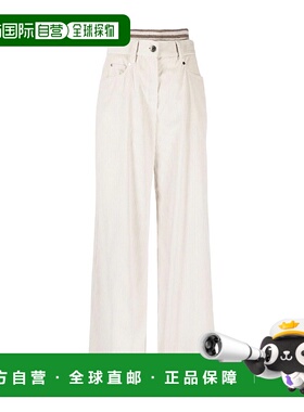 BRUNELLO CUCINELLI 女士休闲裤 MQ436P8425C2533阔腿裤
