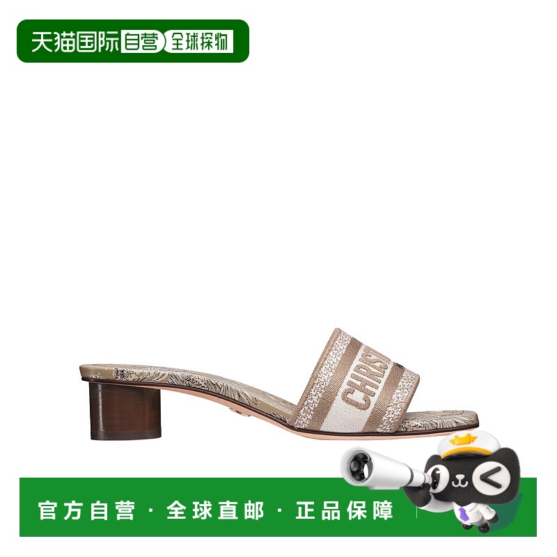 1h可退 DIOR 女士凉鞋 KCQ902EDPS24U AW2025 花色 方头高跟凉鞋