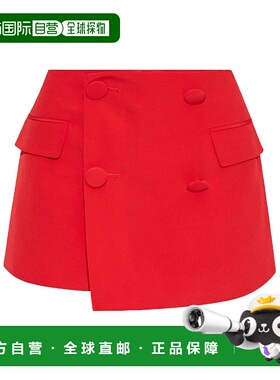 BALMAIN 女士短裤 EF0PA430VB003CE SS2025 红色 双排扣短裤