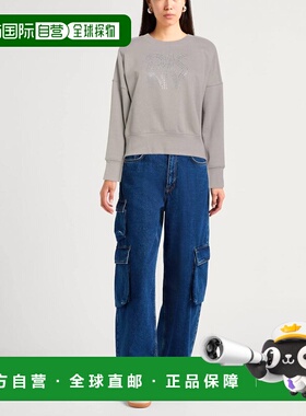 1h可退 潮奢 Dkny 唐可娜儿 女士 卫衣 grey灰色 舒适时尚