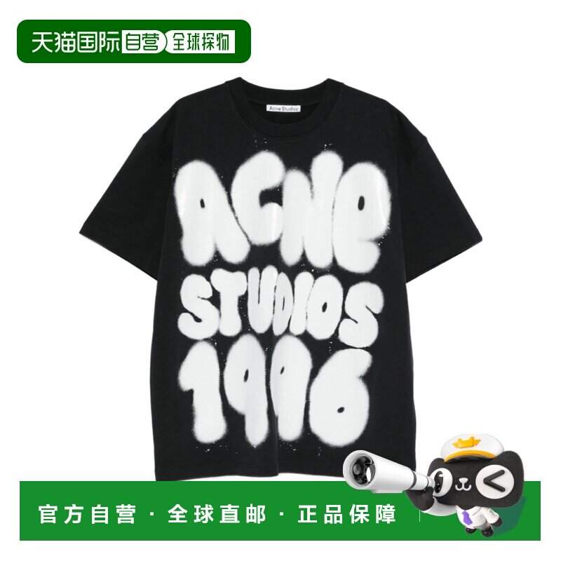 ACNE STUDIOS 男士T恤 CL0333BLKWH SS2026 黑色 短袖T恤男装图片