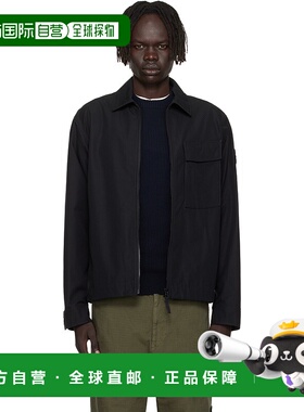 1h可退 潮奢 Stone Island 石头岛 男士 黑色 1200018 Weatherpro