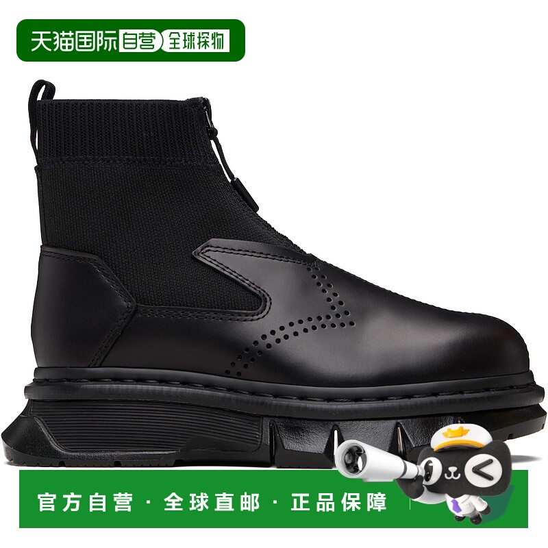 1h可退 潮奢 Dr. Martens 马丁大夫 女士 黑色 Qubist Zip 踝靴 4